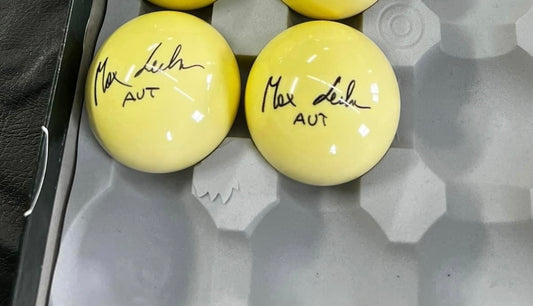 Max Lechner signed cue ball